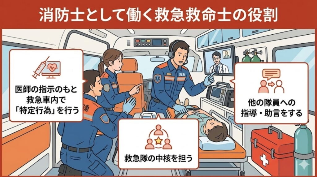 消防士として働く救急救命士の役割