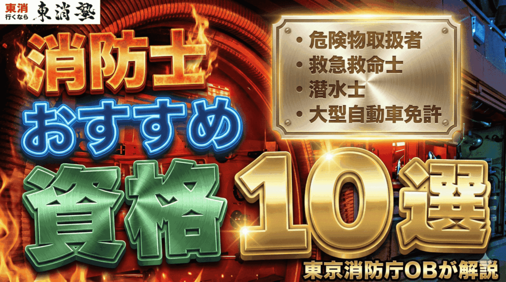 消防士におすすめの資格10選｜資格別の難易度や資格手当の有無などを東京消防庁OBが解説