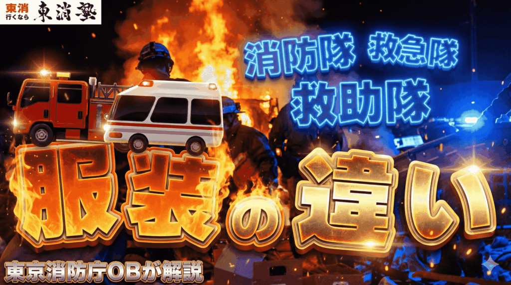 東京消防庁OBが解説｜消防士の服の色・服装の違いとは？