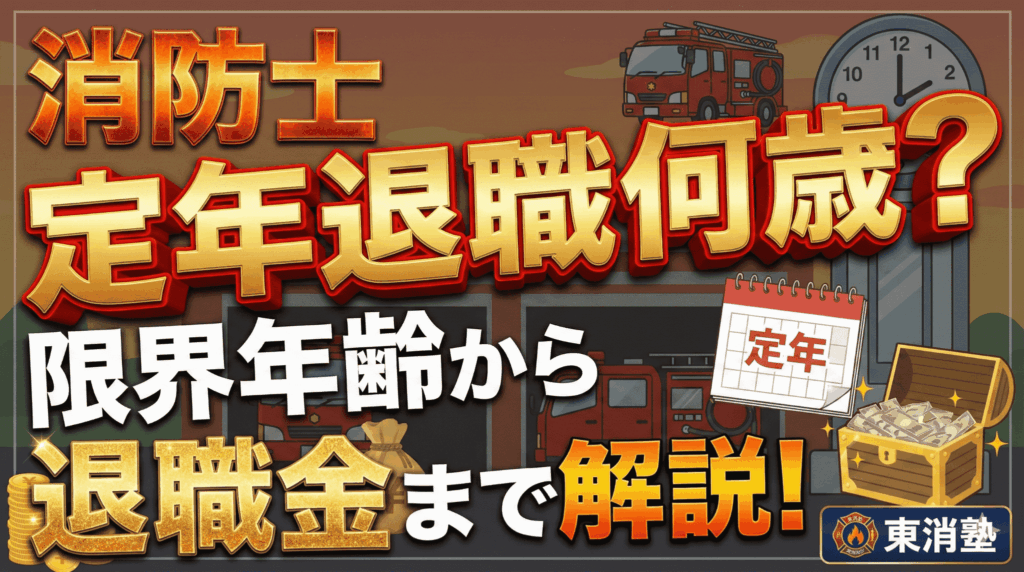 消防士の定年は何歳？いつまで現場に出るかや退職金についても解説