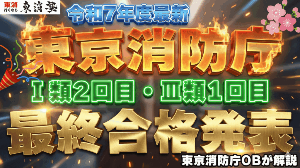 【令和7年度最新】東京消防庁Ⅰ類2回目・Ⅲ類1回目の二次試験合格発表まとめ