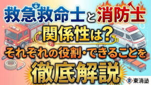 救急救命士と消防士の関係性は？それぞれの役割・できることを徹底解説