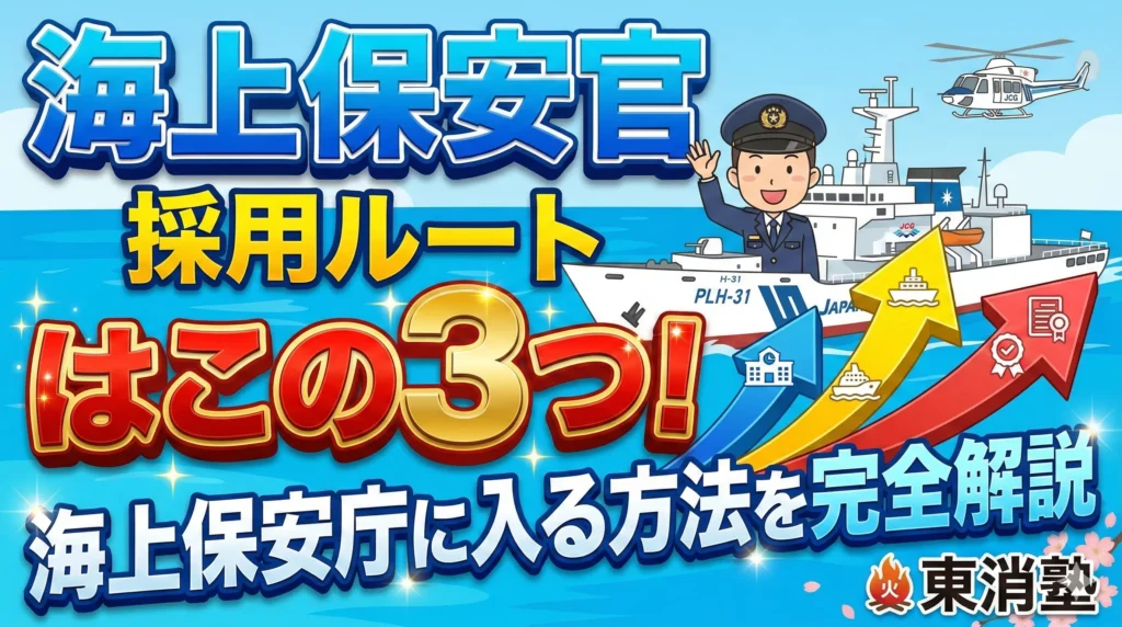 海上保安官の採用ルートはこの3つ！海上保安庁に入る方法をわかりやすく解説