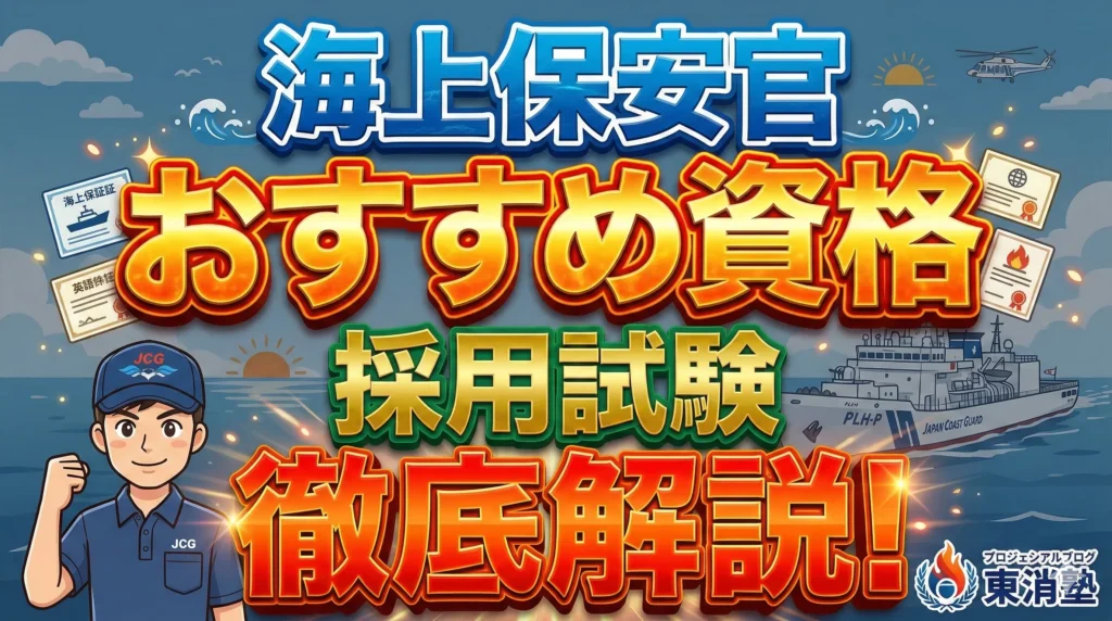 海上保安官の資格と採用試験｜高卒・大卒からなるための方法を解説！