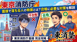 東京消防庁の面接で落ちる人の特徴とは?合格に必要な対策を解説