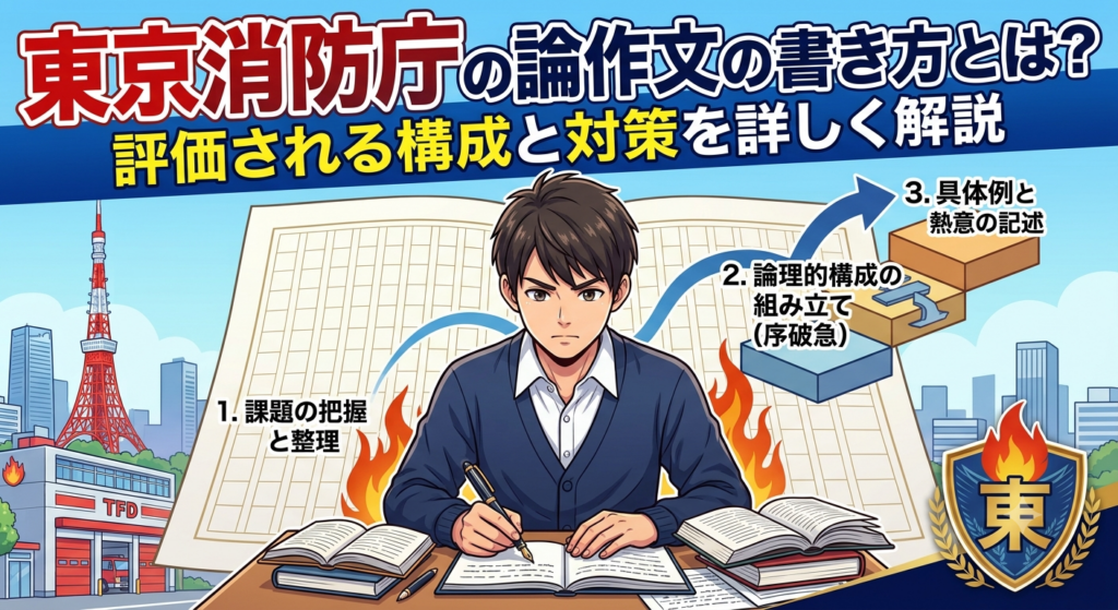 東京消防庁の論作文の書き方とは？評価される構成と対策を詳しく解説