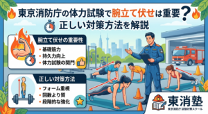 東京消防庁の体力試験で腕立て伏せは重要?正しい対策方法を解説