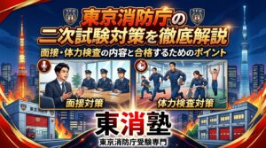 東京消防庁の二次試験対策を徹底解説|面接・体力検査の内容と合格するためのポイント