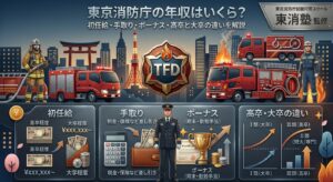 【2026年】東京消防庁の年収はいくら？初任給・手取り・ボーナス・高卒と大卒の違いを解説