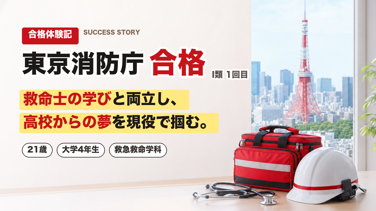 東京消防庁 合格体験記 救急救命士の勉強と両立して現役合格